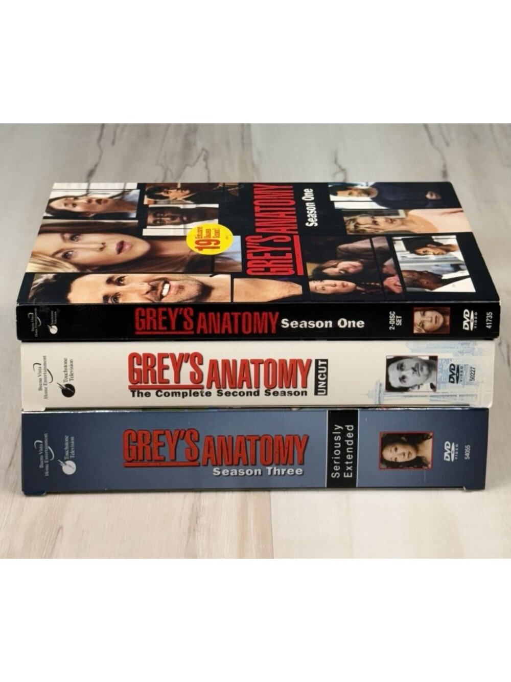 Grey's Anatomy Complete Season 1 2 3 DVD Medical Ellen Pompeo Patrick Dempsey